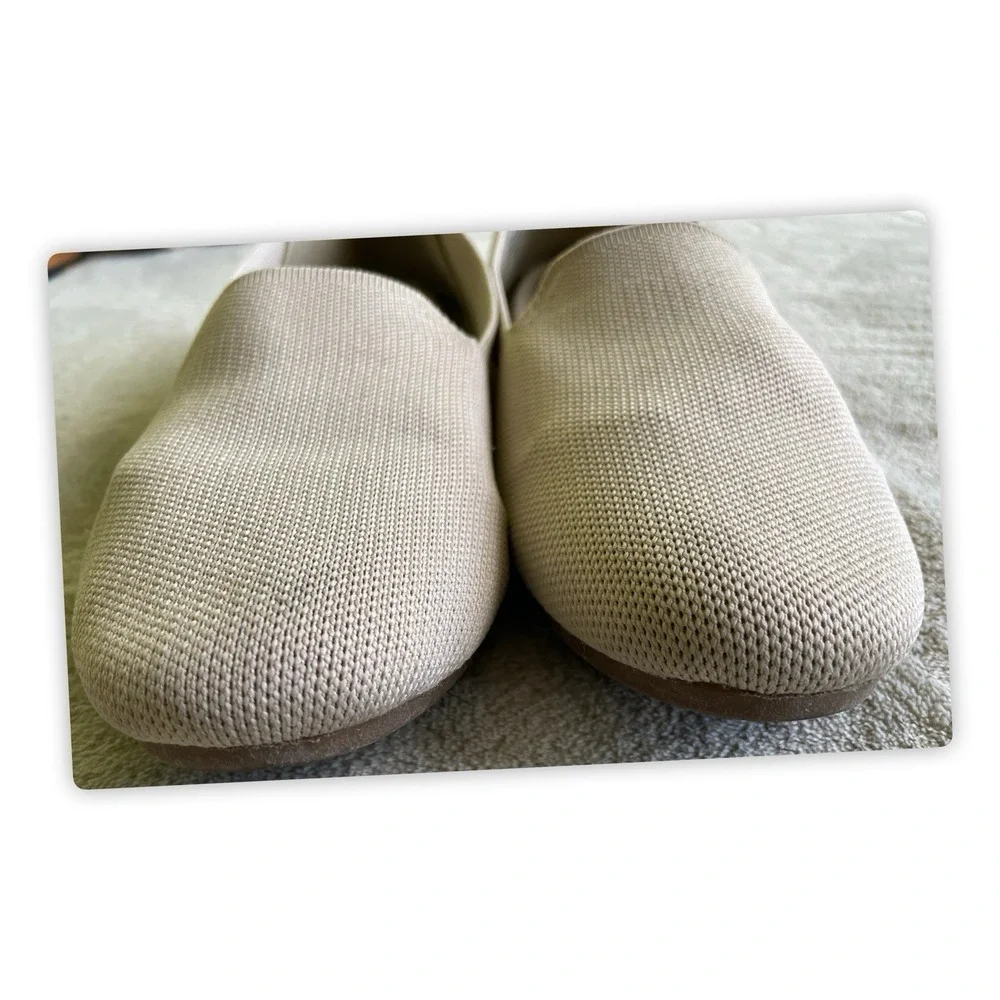 New Steve Madden Women's Raine Flats Size 9 Knit Fabric Casual Shoes Tan Khaki